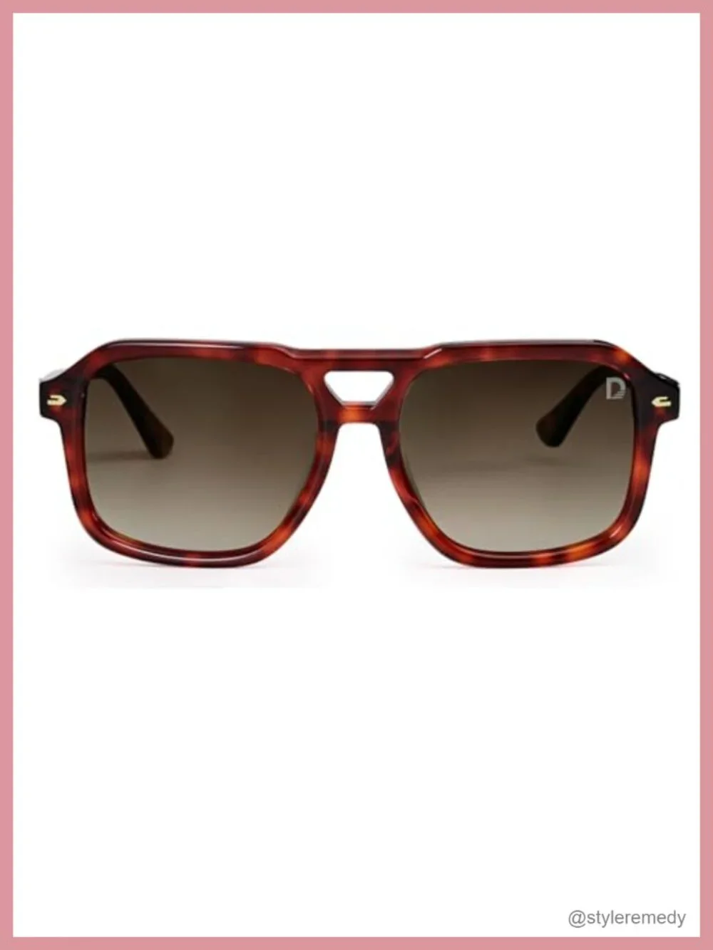 Retro Oversized Square Aviator Sunglasses UV400 Polarized for Women Men
